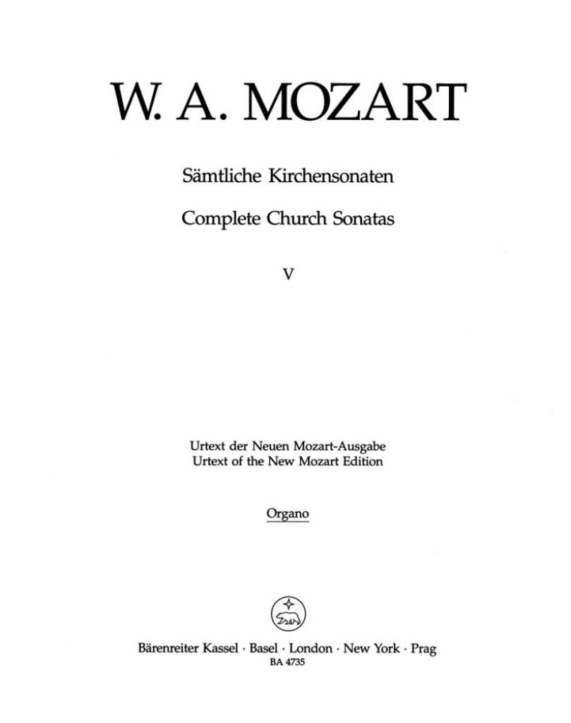 Samtliche Kirchensonaten, Heft 5